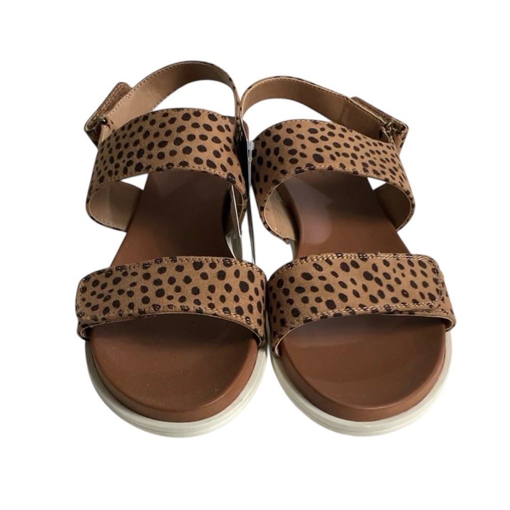 Universal Thread Natalie Leopard Print Sandals Easy Closure Comfort Size 10 NEW - Picture 11 of 14